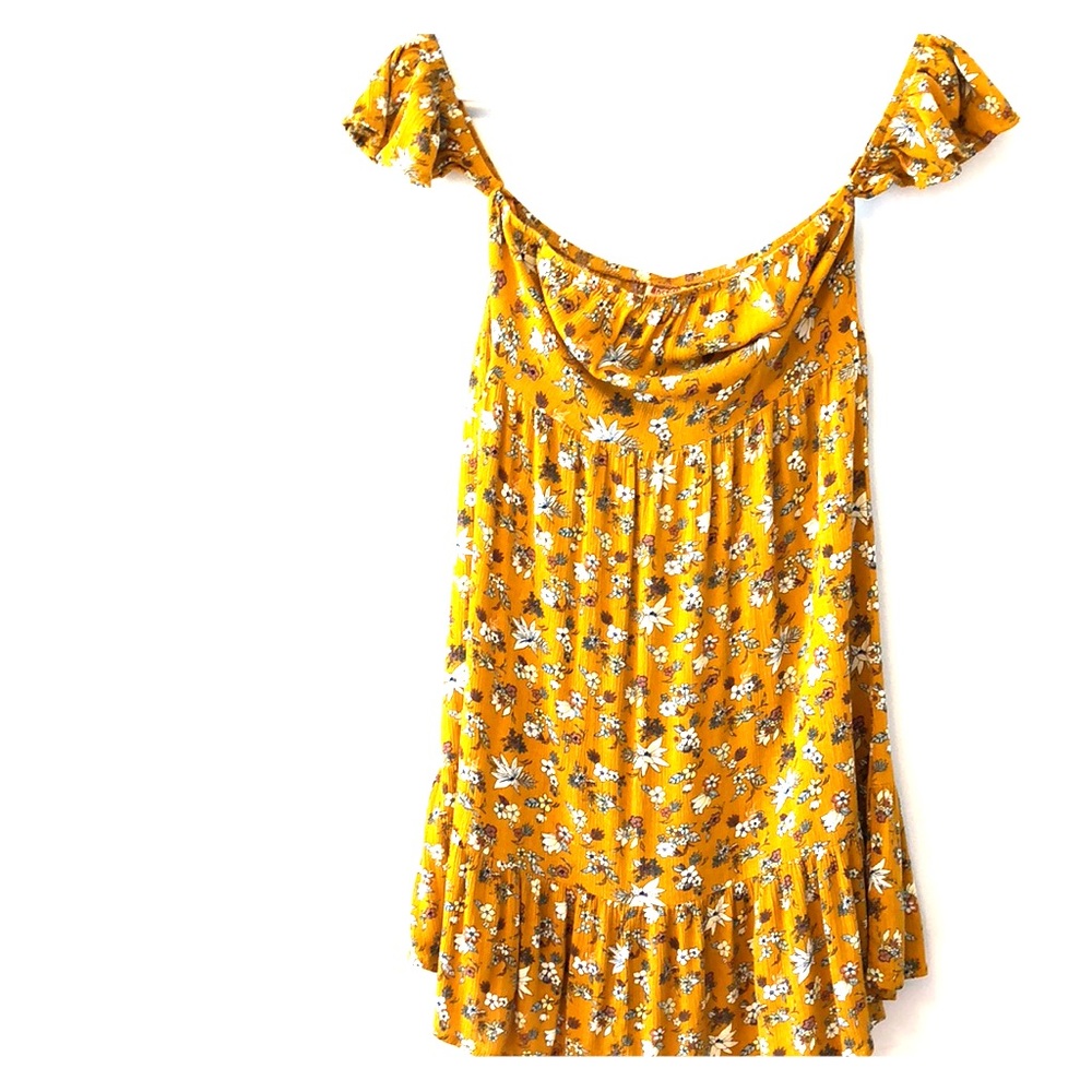 Mossimo XS Women Floral 2-Way-Sleeve Tunic Top